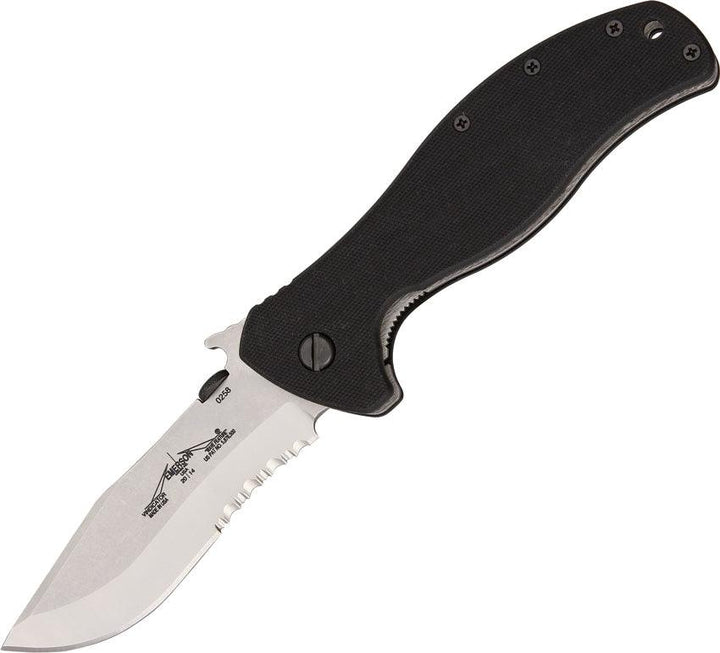 Emerson Vindicator Linerlock Satin Serrated - Knives.mx
