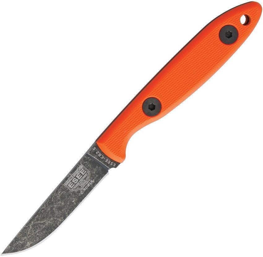 ESEE Camp Lore Fixed Blade Orange G10 Black SW 1095HC - Knives.mx