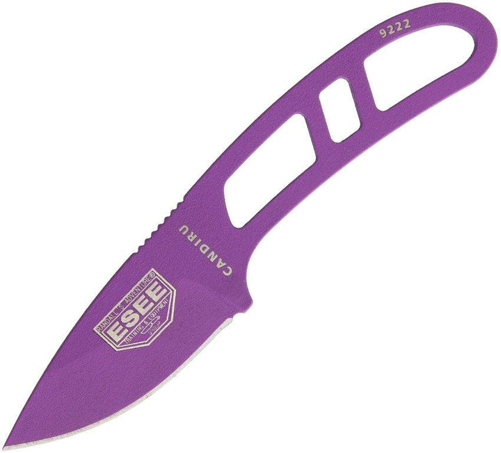 ESEE Candiru Purple Powder Coated 1095HC / Black Sheath - Knives.mx