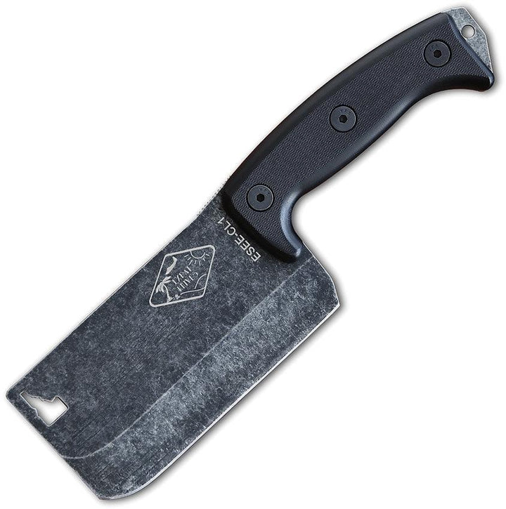 Esee Cleaver Knife Black G10 Stonewash Finish 1095HC - Knives.mx