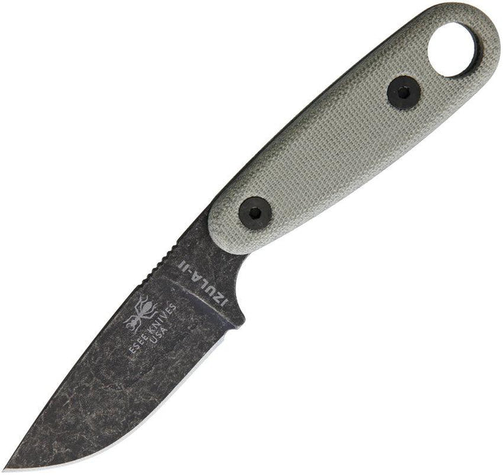 ESEE Izula II Green Canvas Micarta Black Oxide 1095HC - Knives.mx