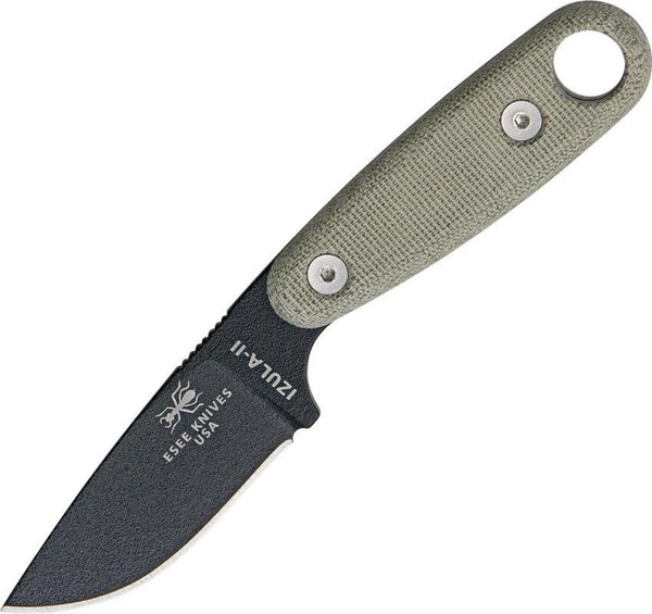 ESEE Izula II Green Micarta Black Coated 1095HC - Knives.mx