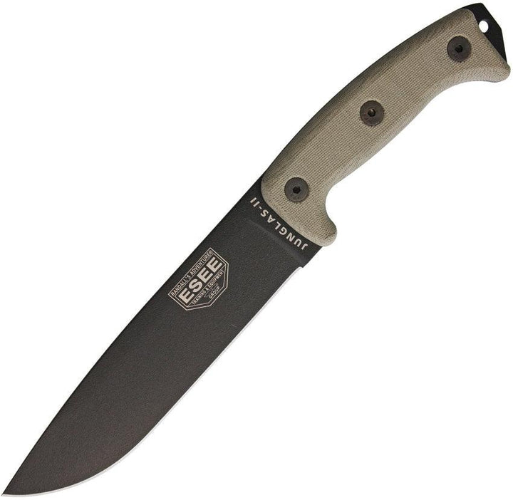 ESEE Junglas II Esee Logo Black Coated 1095HC - Knives.mx