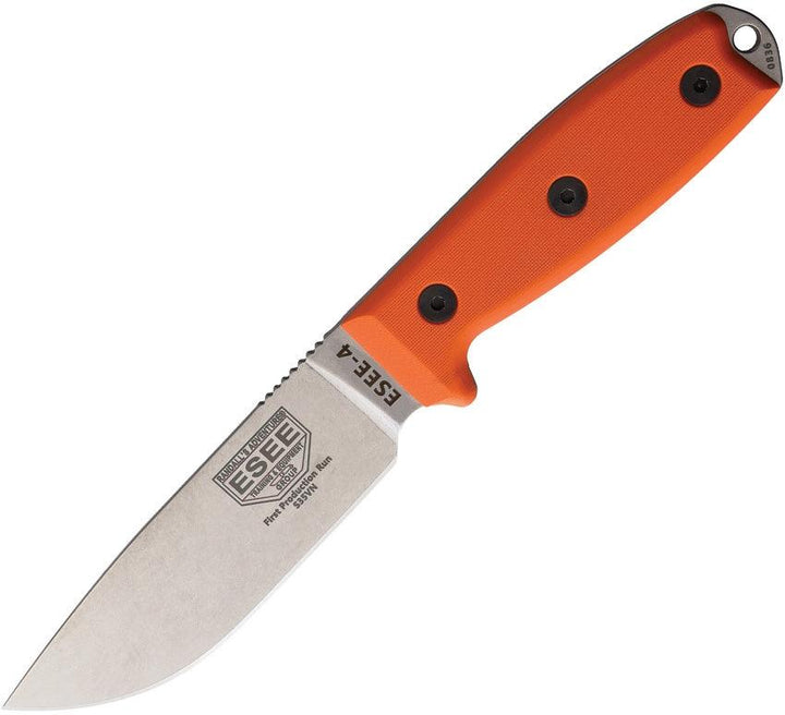 Esee Model 4 Orange G10 Stonewash S35VN - Knives.mx