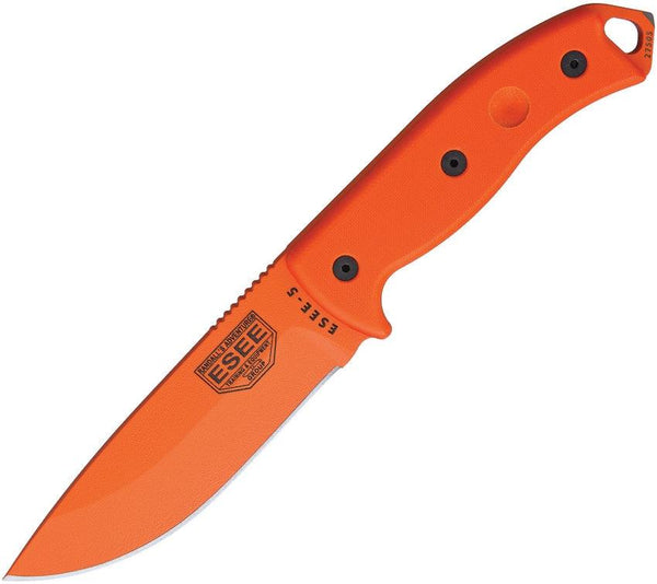Esee Model 5 Orange Canvas Micarta 1095HC - Knives.mx