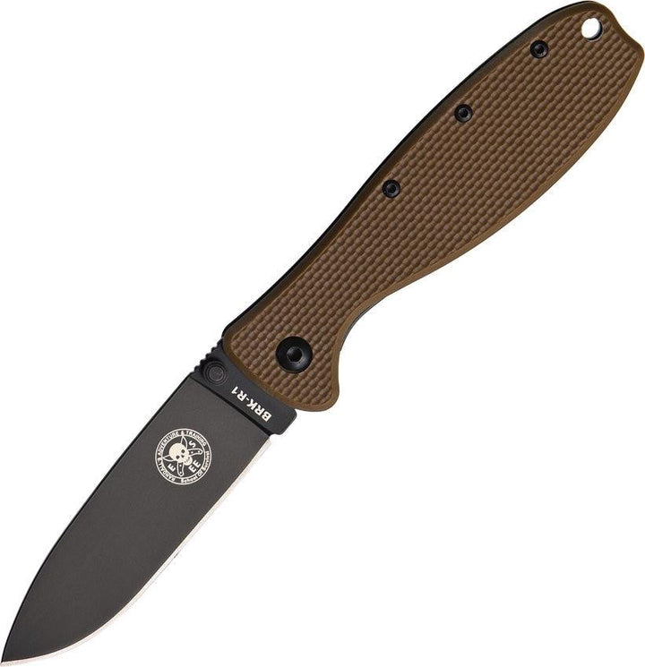 Esee Zancudo Framelock Coyote Brown GRN Black EDP D2 - Knives.mx
