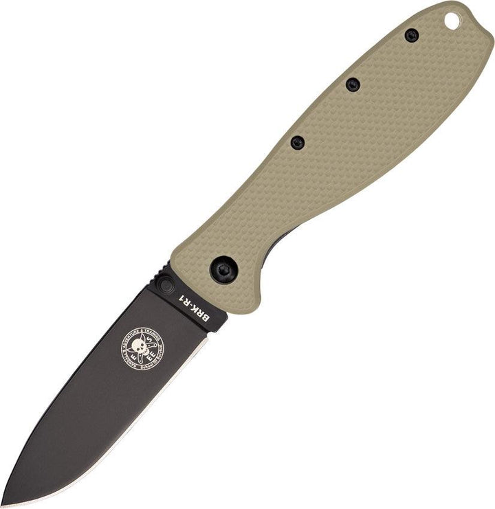 Esee Zancudo Framelock Desert Tan GRN Black EDP D2 - Knives.mx