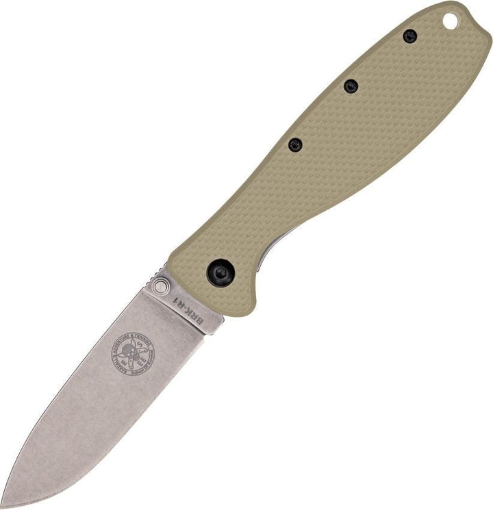 Esee Zancudo Framelock Desert Tan GRN Stonewash D2 - Knives.mx
