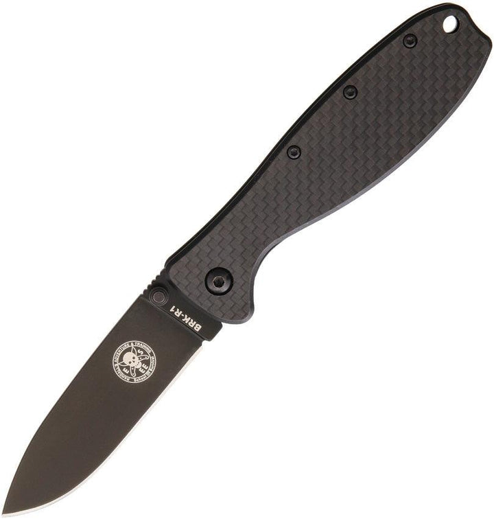 Esee Zancudo Framelock G10 w Carbon Fiber Black EDP D2 - Knives.mx