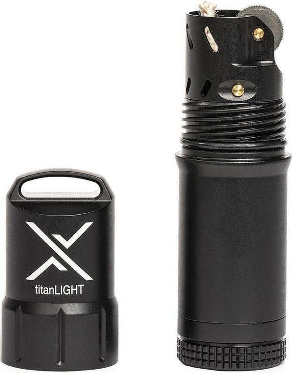 Exotac titanLIGHT Refillable Lighter Black - Knives.mx