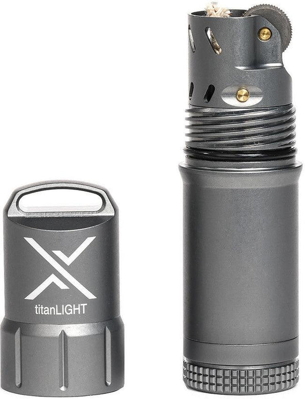 Exotac titanLIGHT Refillable Lighter Gray - Knives.mx