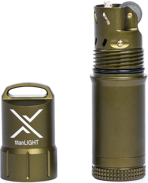 Exotac titanLIGHT Refillable Lighter OD Green - Knives.mx