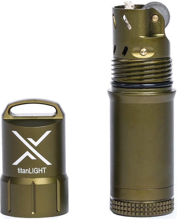 Exotac titanLIGHT Refillable Lighter OD Green - Knives.mx