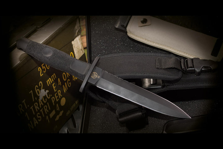 Extrema Ratio A.D.R.A. Ordinanza 17 Black Nylon Partially Serrated Bohler N690 - Knives.mx