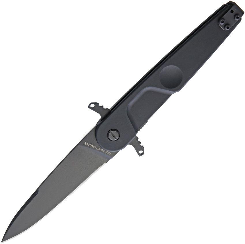 Extrema Ratio BD2 Linerlock Lucky Black Aluminum Bohler N690 - Knives.mx