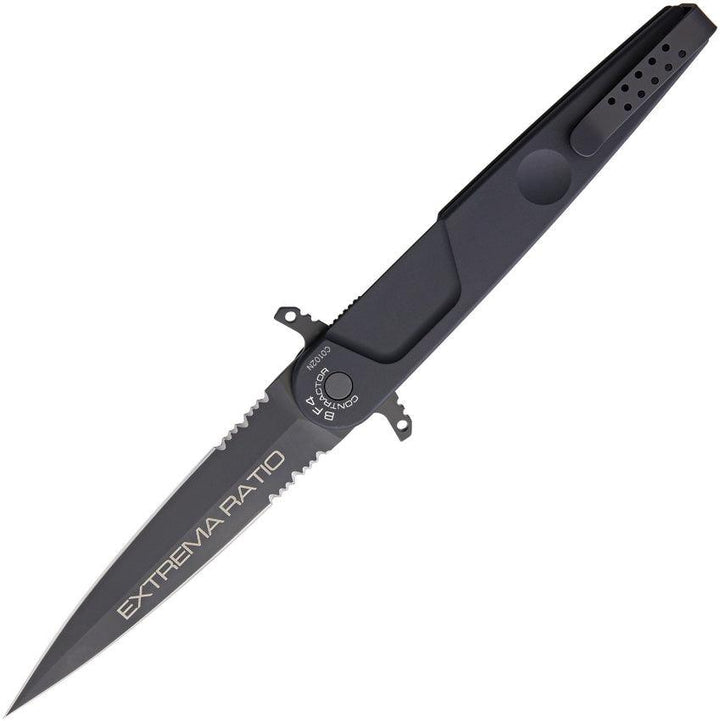 Extrema Ratio BD4 Contractor Linerlock Black Aluminum Bohler N690 - Knives.mx