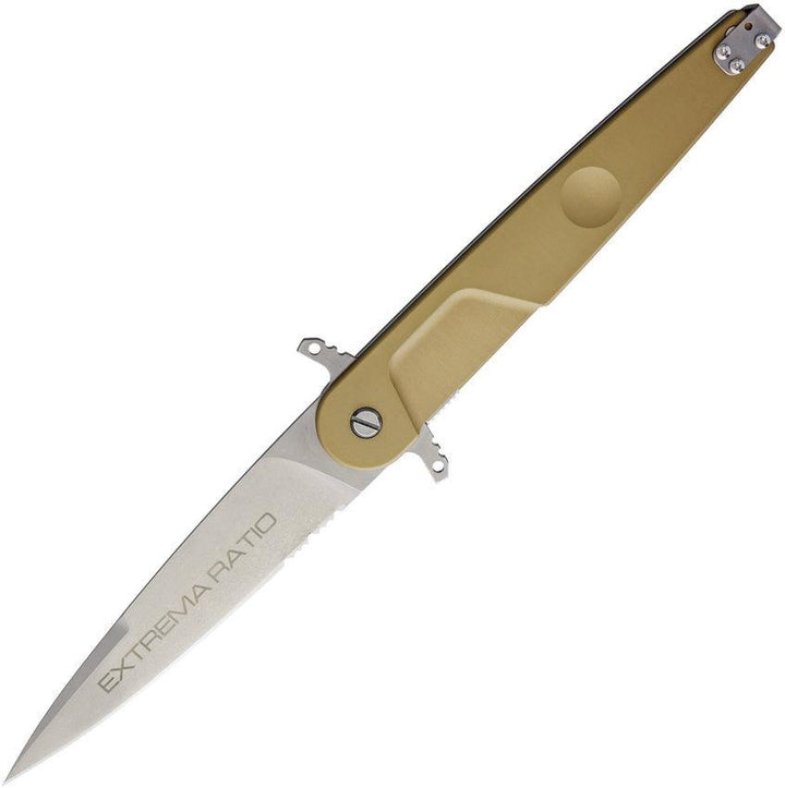 Extrema Ratio BF4 Lucky Linerlock Desert Tan Bohler N690 - Knives.mx