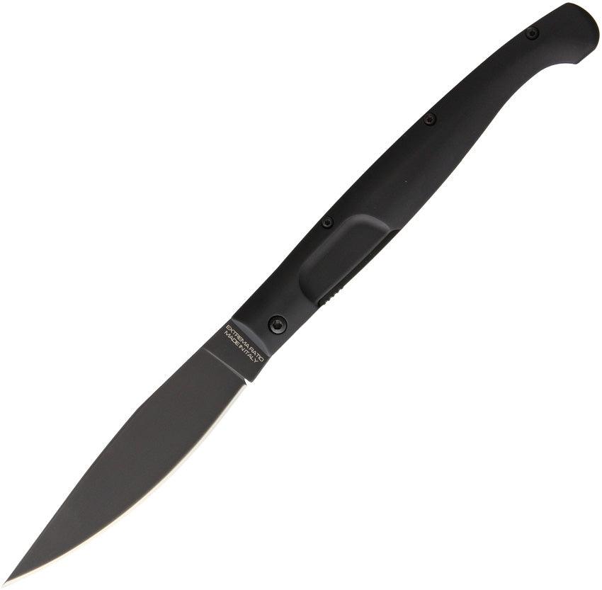 Extrema Ratio Resolza Linerlock Black Aluminum Bohler N690 - Knives.mx
