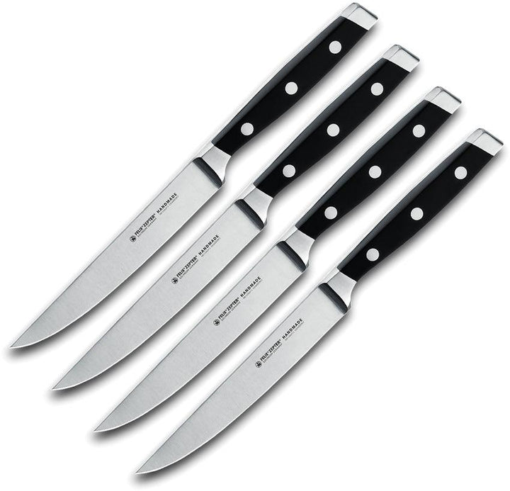 Felix 4pc Steak Knife Set Satin X50CrMoV15 - Knives.mx