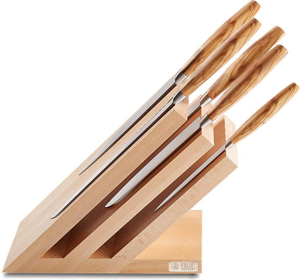 Felix 6pc Knife Set with Block - Knives.mx