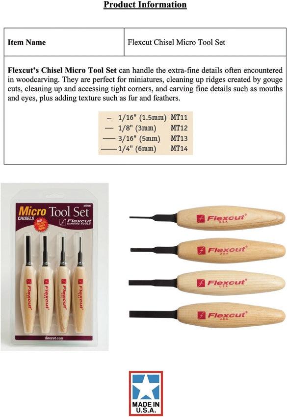 Flexcut Chisel Micro Tool Set - Knives.mx