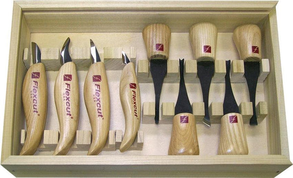 Flexcut Deluxe Palm and Knife Set - Knives.mx