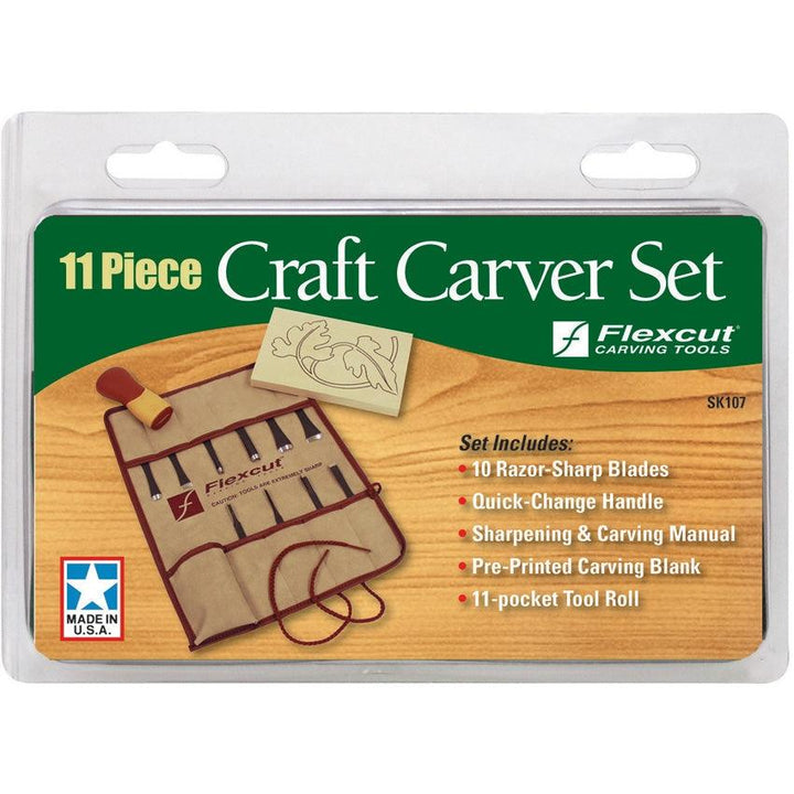 Flexcut Eleven Piece Craft Carver Set - Knives.mx