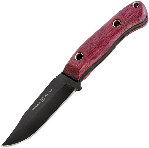 Flexcut Hawthorne Drifter Purpleheart Wood Handle G10 Black Oxide Coated 1095HC - Knives.mx