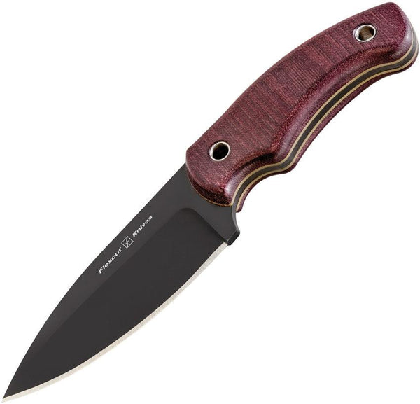 Flexcut Hawthorne Nomad Red Coral G10 Black Oxide Coated 1095HC - Knives.mx