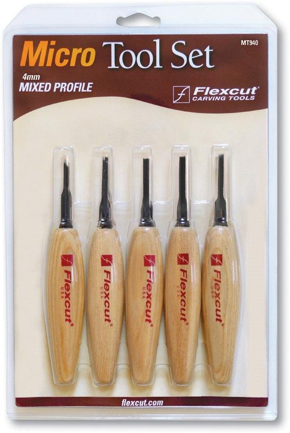 Flexcut Mixed Profile Micro Tool Set - Knives.mx