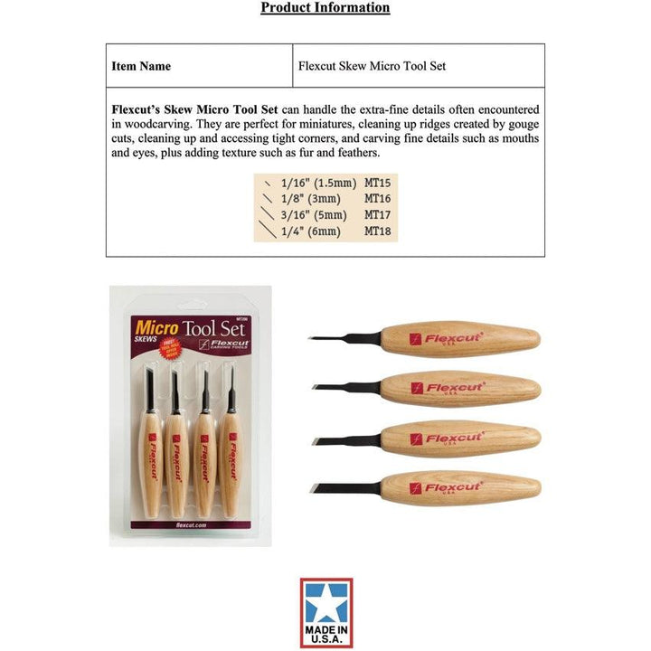 Flexcut Skew Micro Tool Set - Knives.mx