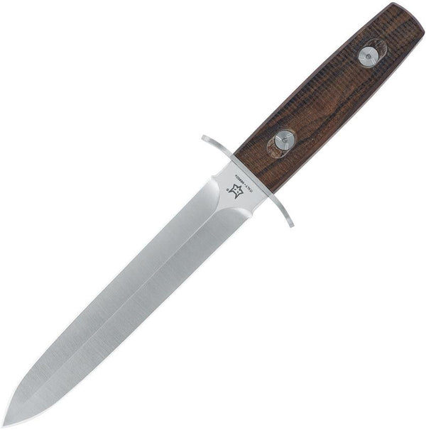 Fox Arditi Dagger Ziracote Wood Satin Double edge Bohler N690 - Knives.mx