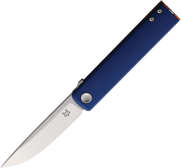 Fox CHNOPS Linerlock Blue Aluminum Satin Bohler M390 - Knives.mx