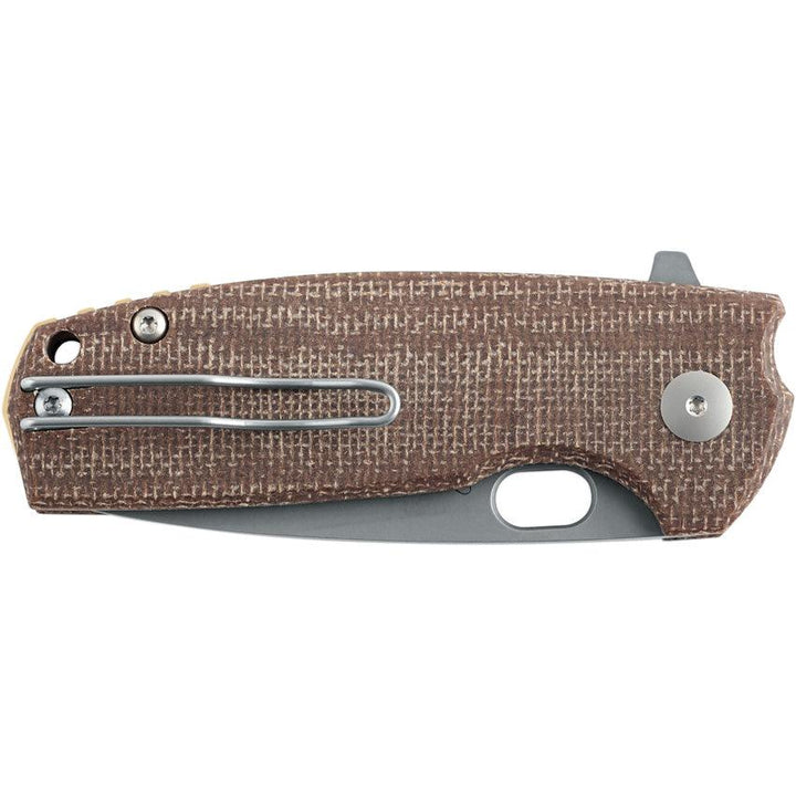 Fox Core Linerlock Brown Micarta Stonewash Bohler N690 - Knives.mx