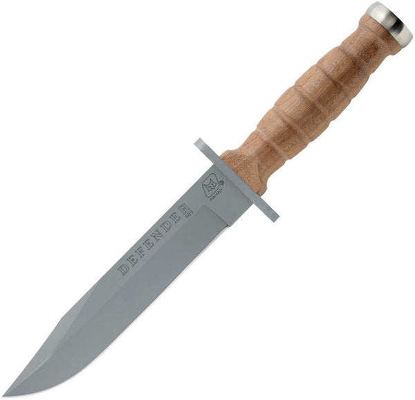 Fox Defender Fixed Blade Sculpted Palisander Wood Satin 440 Stainless - Knives.mx