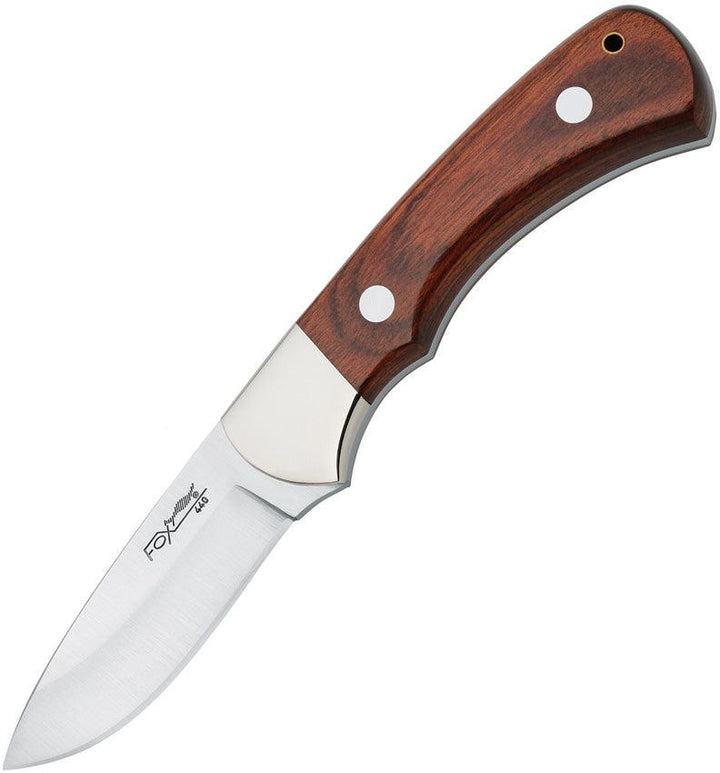 Fox European Hunter Brown Pakkawood Satin 440C - Knives.mx