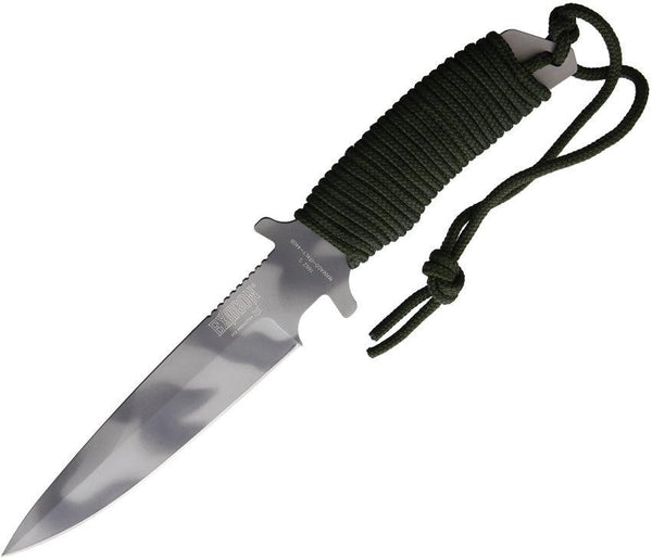 Fox Exagon Fixed Blade OD Green Cord Wrapped Camo Coated 440 - Knives.mx