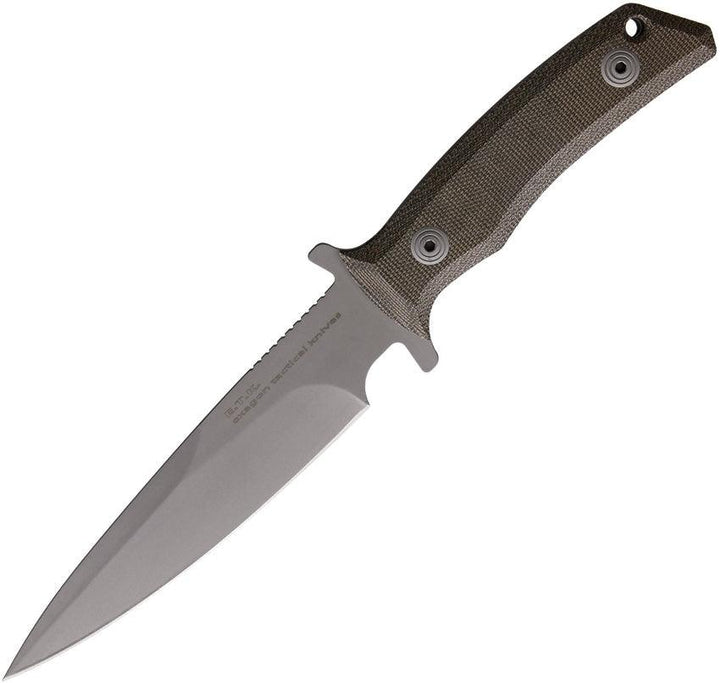 Fox Exagon Tactical Knife OD Green Bead Blast 440C - Knives.mx