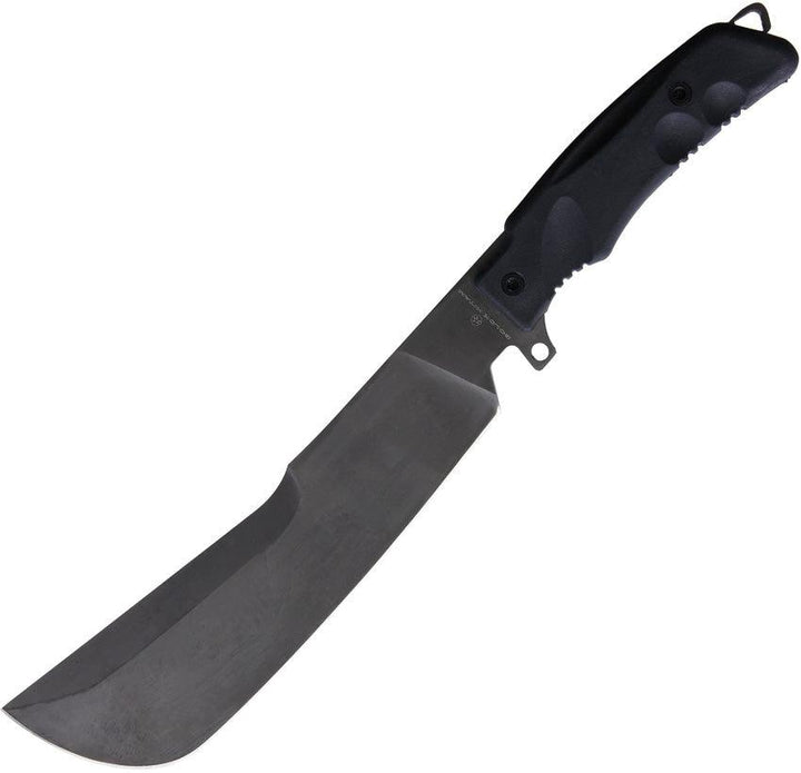 Fox Golok Hitam Machete Black Forprene PTFE Coated Bohler N690 - Knives.mx