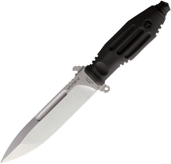 Fox Mars Sputnik 13 Fixed Blade Black Forprene Satin Bohler N690 - Knives.mx