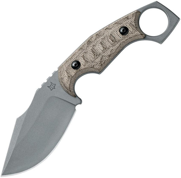 FOX Monkey Thumper OD Green Micarta Stonewash Niolox - Knives.mx