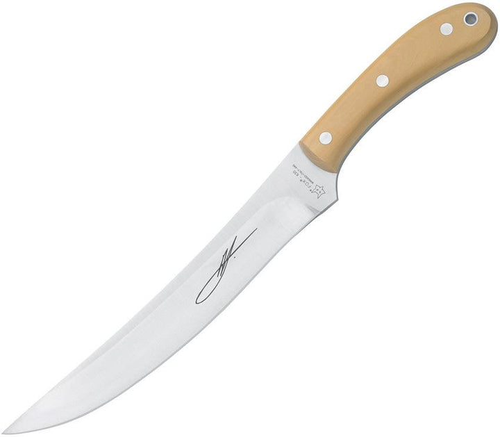 Fox Old Fox Fixed Blade Boxwood Satin 440C - Knives.mx