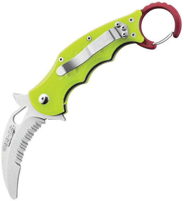 FOX Rescue Karambit Linerlock Yellow - Knives.mx