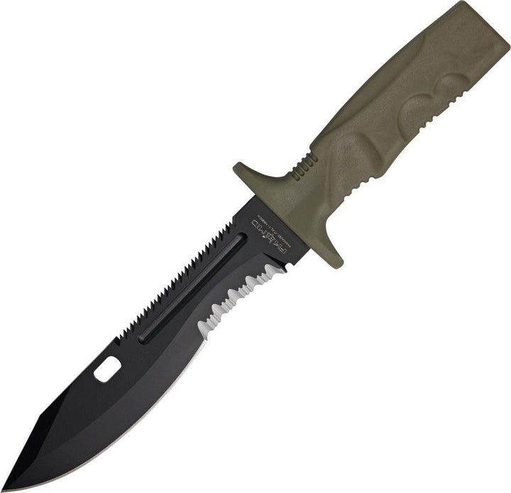 Fox Spartan 2 Leonida Combat Tan Forprene Black N690Co - Knives.mx