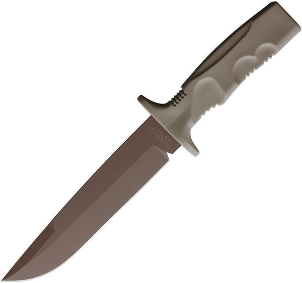 Fox Taranis Fixed Blade Coyote Tan Forprene Coated Bohler N690 - Knives.mx