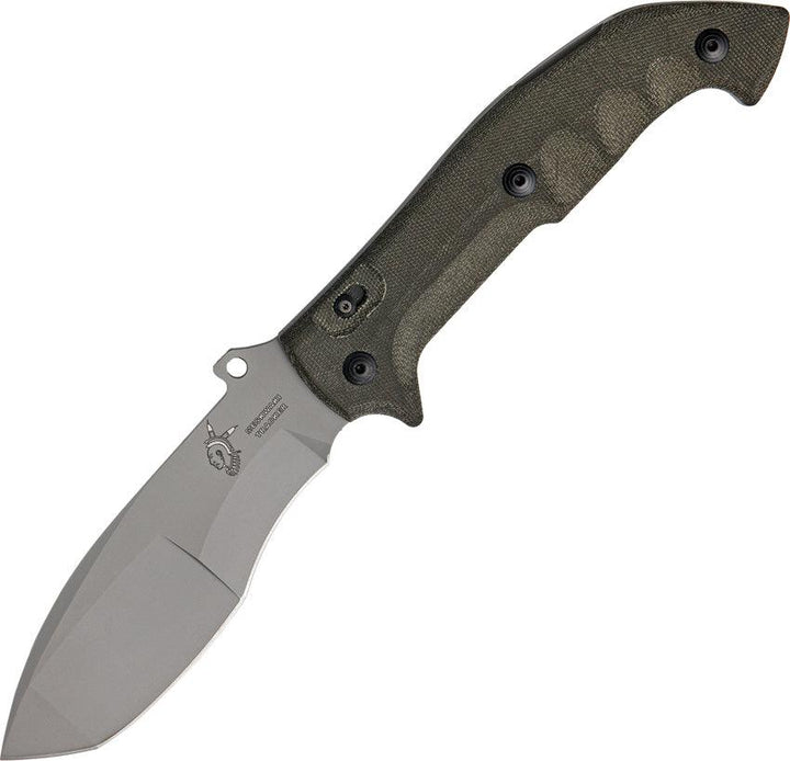 Fox Trakker Meskwaki Green Micarta Sandblast N690Co - Knives.mx