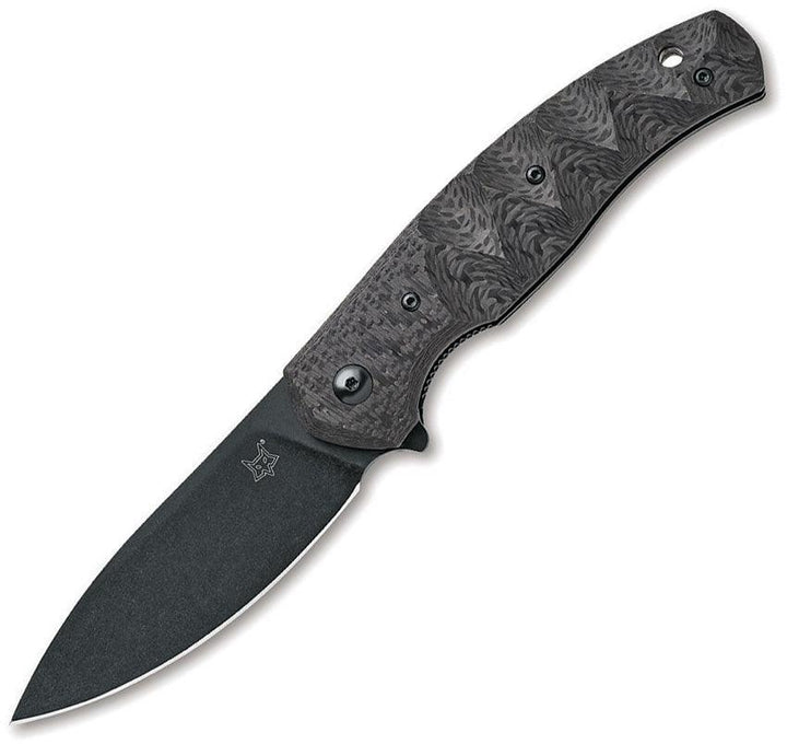 Fox Ziggy Linerlock CF Black - Knives.mx