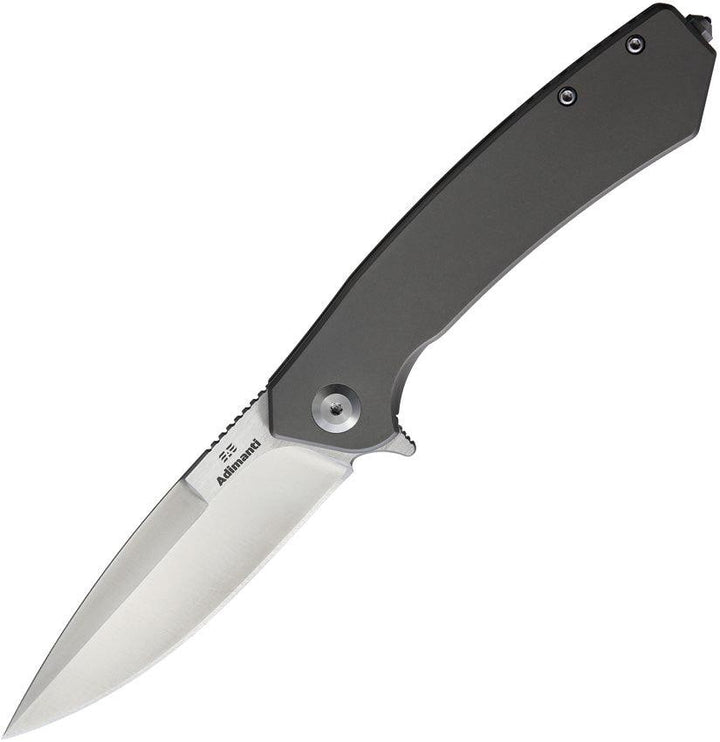 Ganzo Adimanti Framelock Gray Titanium & Stainless Satin S35VN - Knives.mx