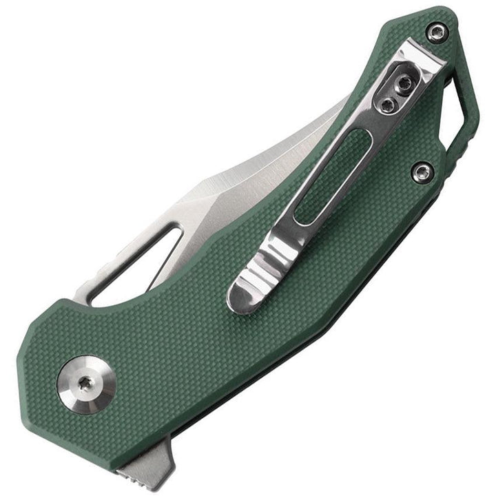 Ganzo Firebird Linerlock Green G10 Satin Clip Point D2 - Knives.mx