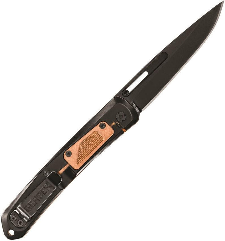 Gerber Affinity Framelock Copper Black Finish D2 - Knives.mx